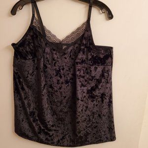 Lane Bryant CaciqueCrushed Velvet Camisol sz 14/16